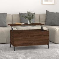 Thumbnail for Couchtisch Braun Eichen-Optik 90x44,5x45 cm Holzwerkstoff