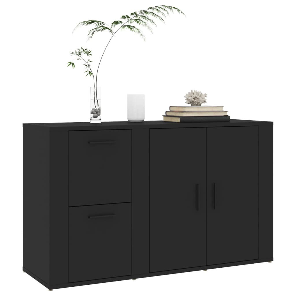 Sideboard Schwarz 100x33x59,5 cm Holzwerkstoff