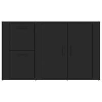 Thumbnail for Sideboard Schwarz 100x33x59,5 cm Holzwerkstoff