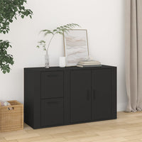 Thumbnail for Sideboard Schwarz 100x33x59,5 cm Holzwerkstoff