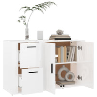 Thumbnail for Sideboard Hochglanz-Weiß 100x33x59,5 cm Holzwerkstoff