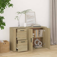 Thumbnail for Sideboard Sonoma-Eiche 100x33x59,5 cm Holzwerkstoff