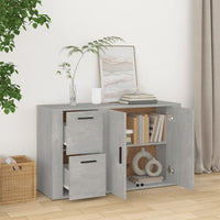 Thumbnail for Sideboard Betongrau 100x33x59,5 cm Holzwerkstoff