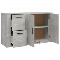 Thumbnail for Sideboard Betongrau 100x33x59,5 cm Holzwerkstoff