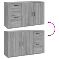 Thumbnail for Sideboard Grau Sonoma 100x33x59,5 cm Holzwerkstoff