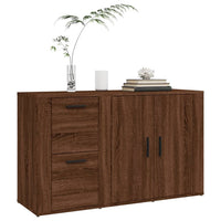 Thumbnail for Sideboard Braun Eichen-Optik 100x33x59,5 cm Holzwerkstoff