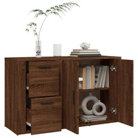 Thumbnail for Sideboard Braun Eichen-Optik 100x33x59,5 cm Holzwerkstoff