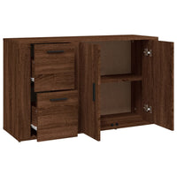 Thumbnail for Sideboard Braun Eichen-Optik 100x33x59,5 cm Holzwerkstoff