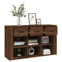 Thumbnail for Sideboard Braun Eichen-Optik 100x30x59,5 cm Holzwerkstoff