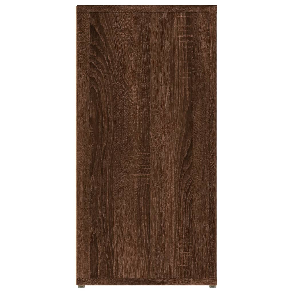 Sideboard Braun Eichen-Optik 100x30x59,5 cm Holzwerkstoff