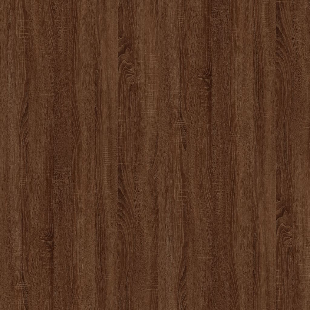 Sideboard Braun Eichen-Optik 100x30x59,5 cm Holzwerkstoff