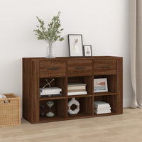 Thumbnail for Sideboard Braun Eichen-Optik 100x30x59,5 cm Holzwerkstoff