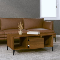 Thumbnail for Couchtisch Braun Eichen-Optik 90x50x36,5 cm Holzwerkstoff