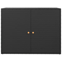 Thumbnail for Gartenschrank Schwarz 100x55,5x80 cm Poly Rattan