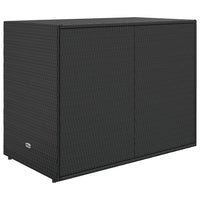 Thumbnail for Gartenschrank Schwarz 100x55,5x80 cm Poly Rattan