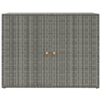 Thumbnail for Gartenschrank Grau 100x55,5x80 cm Poly Rattan