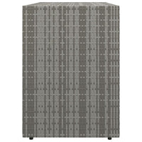 Thumbnail for Gartenschrank Grau 100x55,5x80 cm Poly Rattan