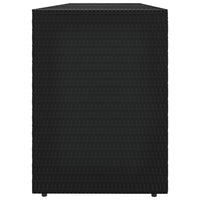Thumbnail for Gartenschrank Schwarz 198x55,5x80 cm Poly Rattan