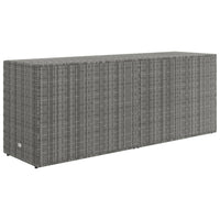 Thumbnail for Gartenschrank Grau 198x55,5x80 cm Poly Rattan