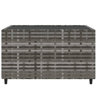 Thumbnail for Garten-Couchtisch Quadratisch Grau 50x50x30 cm Poly Rattan