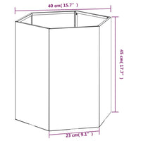 Thumbnail for Pflanzkübel Rostig 40x40x45 cm Cortenstahl