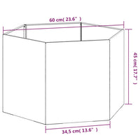 Thumbnail for Pflanzkübel Rostig 60x60x45 cm Cortenstahl