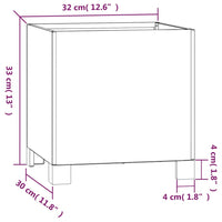 Thumbnail for Pflanzkübel mit Beinen Rostig 32x30x33 cm Cortenstahl