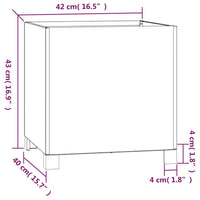 Thumbnail for Pflanzkübel mit Beinen 2 Stk. Rostig 42x40x43 cm Cortenstahl
