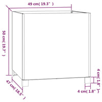 Thumbnail for Pflanzkübel mit Beinen Rostig 49x47x50 cm Cortenstahl