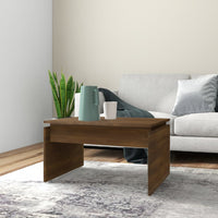 Thumbnail for Couchtisch Braun Eichen-Optik 68x50x38 cm Holzwerkstoff