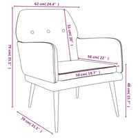 Thumbnail for Sessel Gelb 62x79x79 cm Samt