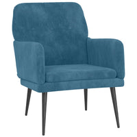 Thumbnail for Sessel Blau 62x79x79 cm Samt