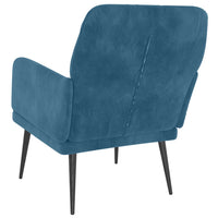 Thumbnail for Sessel Blau 62x79x79 cm Samt
