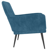 Thumbnail for Sessel Blau 62x79x79 cm Samt