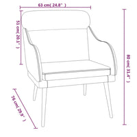 Thumbnail for Sessel Gelb 63x76x80 cm Samt
