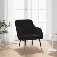Thumbnail for Sessel Schwarz 63x76x80 cm Samt