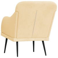 Thumbnail for Sessel Creme 63x76x80 cm Samt
