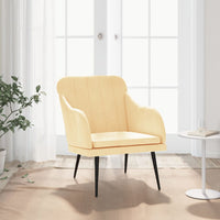 Thumbnail for Sessel Creme 63x76x80 cm Samt