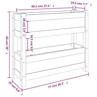 Thumbnail for Pflanzkübel 77x25x66 cm Massivholz Kiefer