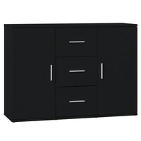 Thumbnail for Sideboard Schwarz 91x29,5x65 cm Holzwerkstoff