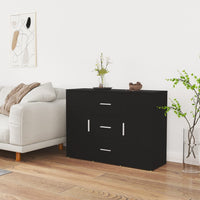 Thumbnail for Sideboard Schwarz 91x29,5x65 cm Holzwerkstoff