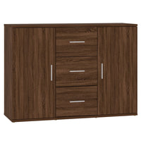 Thumbnail for Sideboard Braun Eichen-Optik 91x29,5x65 cm Holzwerkstoff