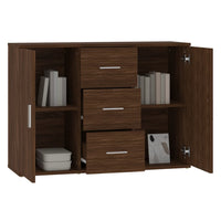 Thumbnail for Sideboard Braun Eichen-Optik 91x29,5x65 cm Holzwerkstoff