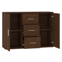 Thumbnail for Sideboard Braun Eichen-Optik 91x29,5x65 cm Holzwerkstoff