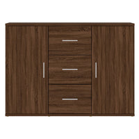 Thumbnail for Sideboard Braun Eichen-Optik 91x29,5x65 cm Holzwerkstoff