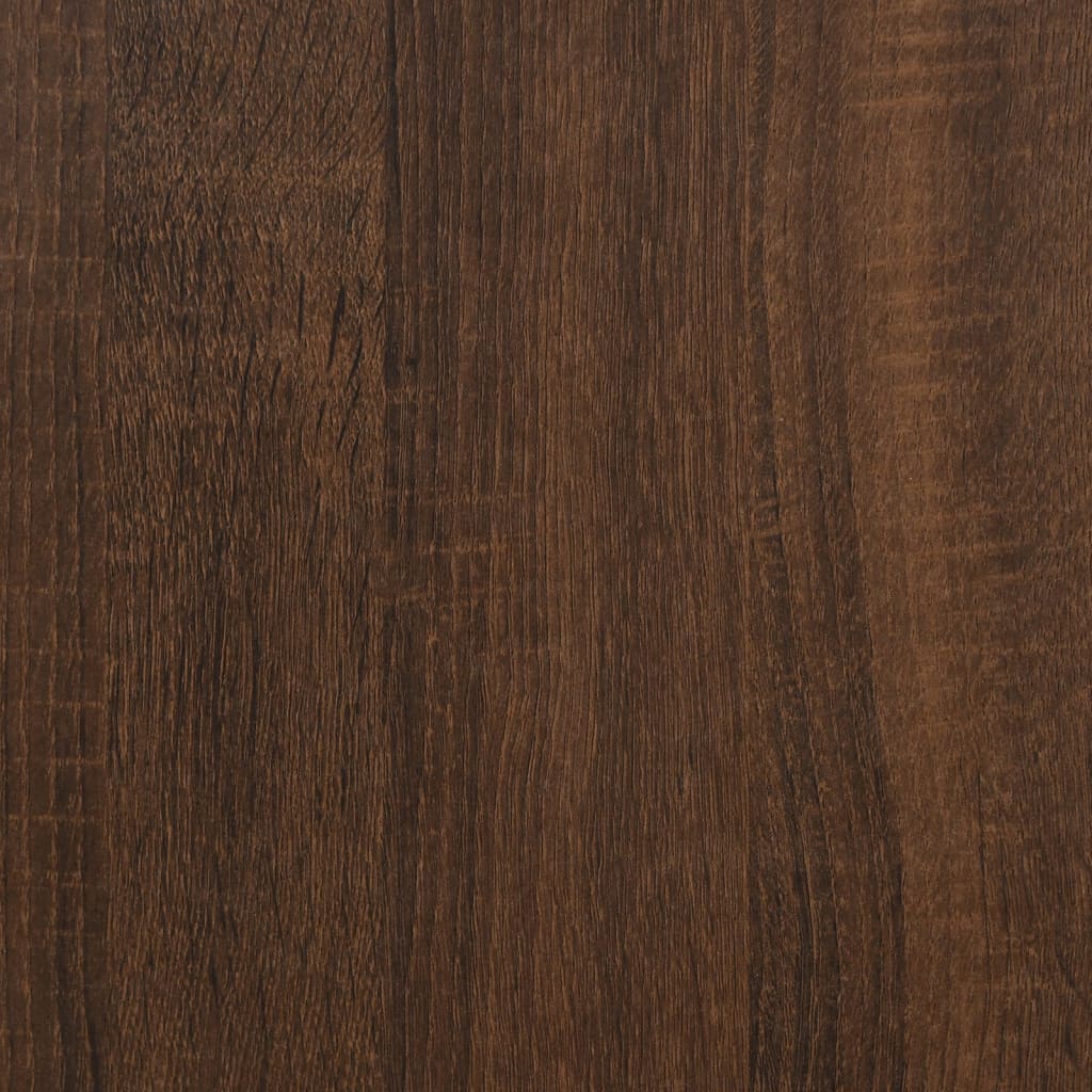 Sideboard Braun Eichen-Optik 91x29,5x65 cm Holzwerkstoff