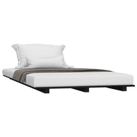 Thumbnail for Massivholzbett Schwarz 90x200 cm Kiefer