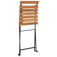 Thumbnail for 3-tlg. Bistro-Set Klappbar Massivholz Teak und Stahl