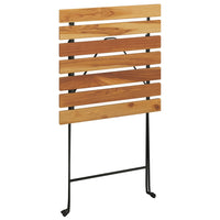 Thumbnail for 3-tlg. Bistro-Set Klappbar Massivholz Teak und Stahl