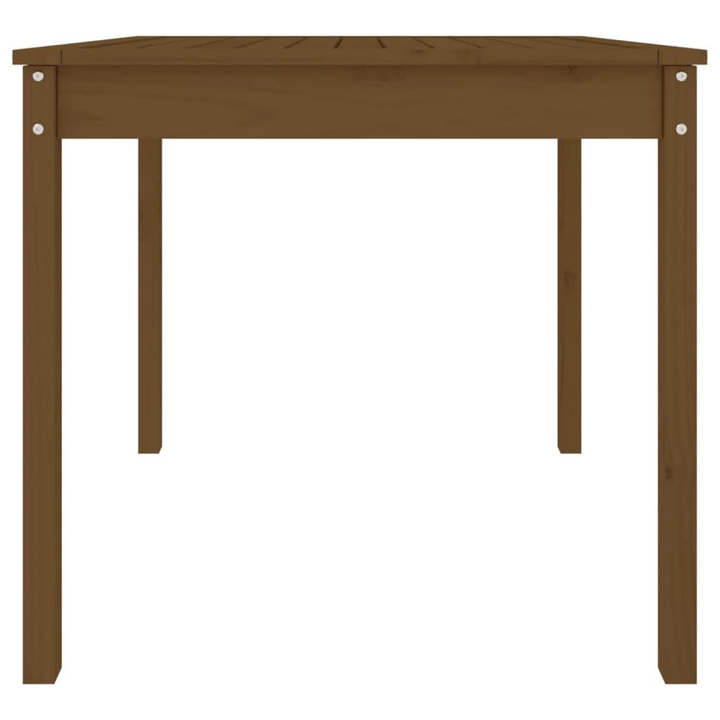 Gartentisch Honigbraun 82,5x82,5x76 cm Massivholz Kiefer